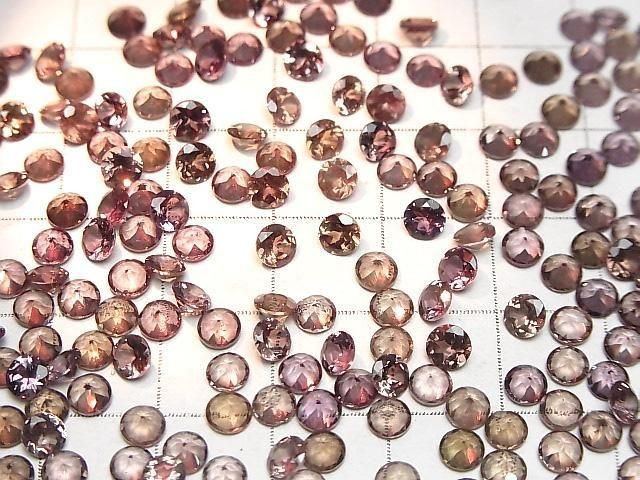 【動画】宝石質カラーチェンジガーネットAAA ルース ラウンドファセットカット4×4mm 3粒 サムネイル4