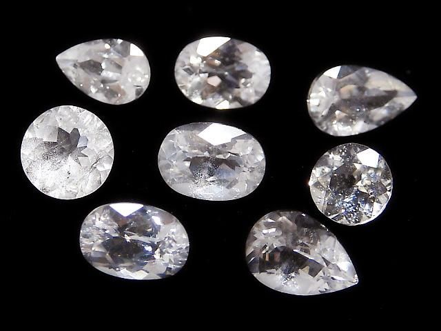 【動画】【1点もの】フェナカイト ルース ファセットカット 8粒セット NO.46の画像
