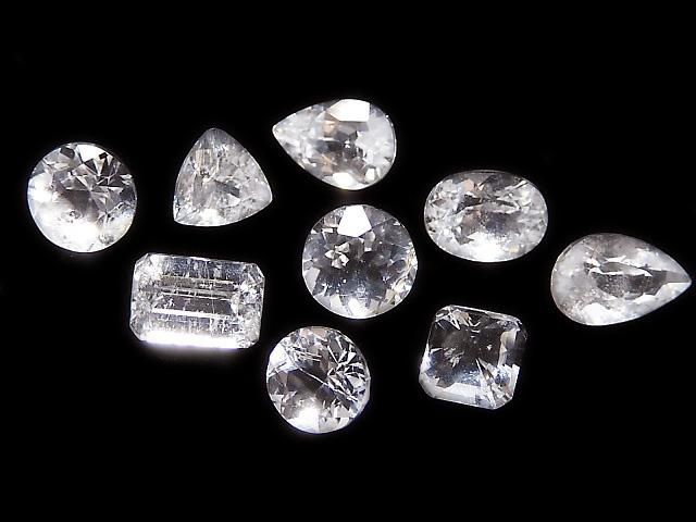 【動画】【1点もの】フェナカイト ルース ファセットカット 9粒セット NO.49の画像