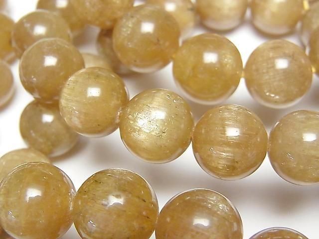 【動画】イエローアパタイトAA+ ラウンド12mm・13mm 1連(ブレス)の画像
