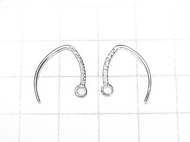 Silver925 ピアスフック17×12mm 【純銀仕上げ】【ロジウム】【18KGP】 1ペア サムネイル3