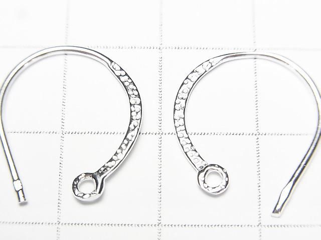 Silver925 ピアスフック18×15mm 【純銀仕上げ】 1ペア サムネイル2
