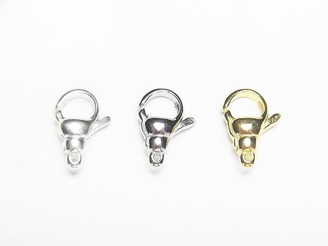 Silver925 カニカン11×8×4mm 【純銀仕上げ】【ロジウム】【18KGP】 1個の画像