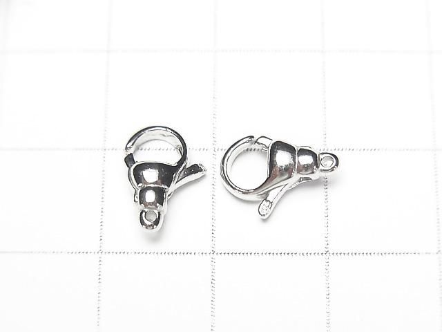 Silver925 カニカン11×8×4mm 【純銀仕上げ】【ロジウム】【18KGP】 1個 サムネイル3