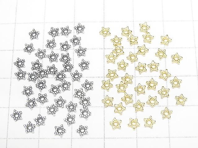 Silver925 ロンデル デイジー 4mm 【純銀仕上げ】【ロジウム】【いぶし仕上げ】【18KGP】 10個 サムネイル4