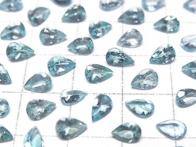 【動画】宝石質アパタイトAAA- ルース ペアシェイプファセットカット6×4mm 3粒 サムネイル2