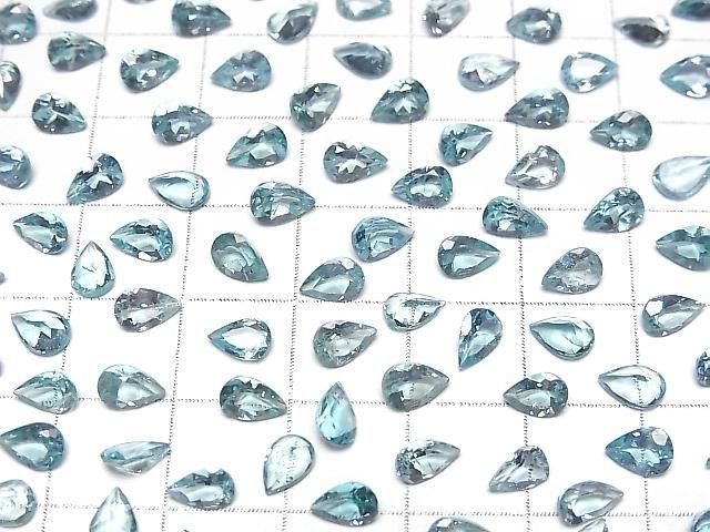 【動画】宝石質アパタイトAAA- ルース ペアシェイプファセットカット6×4mm 3粒 サムネイル3