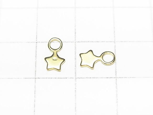 Silver925 星型チャーム9×5mm 【純銀仕上げ】【ロジウム】【18KGP】 5個 サムネイル4