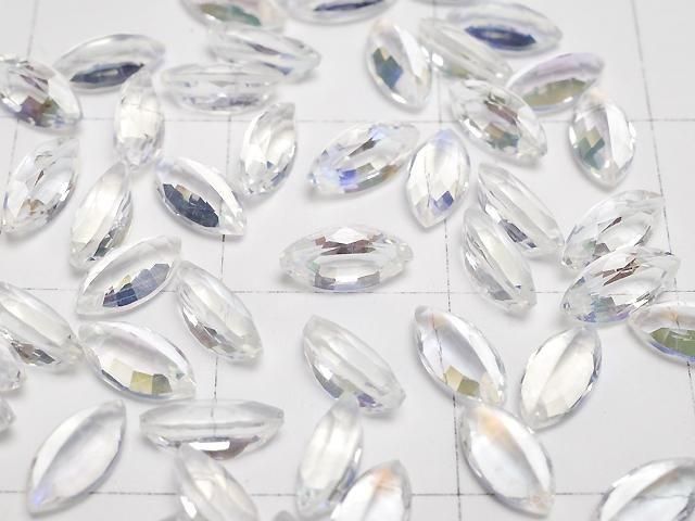 【動画】宝石質アンデシンラブラドライトAAAA ルース マーキス ファセットカット6×3mm 1個 サムネイル2