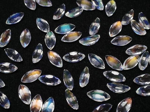 【動画】宝石質アンデシンラブラドライトAAAA ルース マーキス ファセットカット6×3mm 1個 サムネイル4