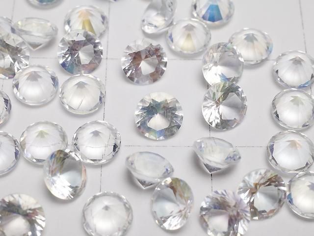 【動画】宝石質アンデシンラブラドライトAAAA ルース ラウンド ファセットカット4.5×4.5mm 1個 サムネイル2