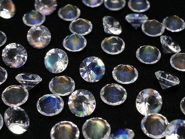 【動画】宝石質アンデシンラブラドライトAAAA ルース ラウンド ファセットカット4.5×4.5mm 1個 サムネイル3
