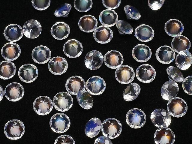 【動画】宝石質アンデシンラブラドライトAAAA ルース ラウンド ファセットカット4.5×4.5mm 1個 サムネイル4
