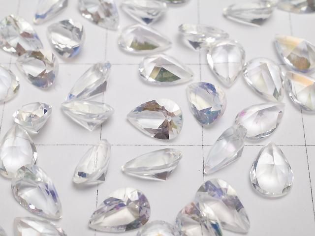 【動画】宝石質アンデシンラブラドライトAAAA ルース ペアシェイプ ファセットカット6×4mm 1個 サムネイル2