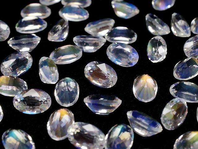 【動画】宝石質アンデシンラブラドライトAAAA ルース オーバル ファセットカット6×4mm 1個 サムネイル3