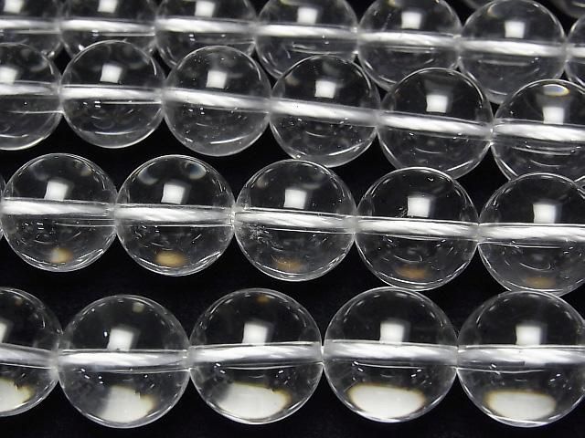 【動画】天然クリスタルAAA’ ラウンド15mm 1/4連~1連(約36cm) サムネイル3