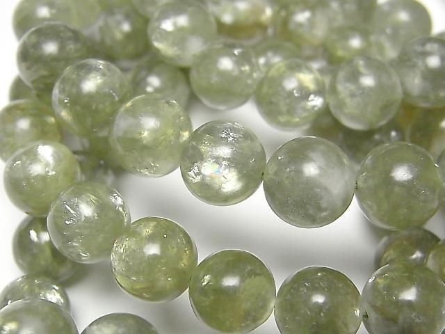 【動画】グリーンレピドライト ラウンド10mm 1連(ブレス)の画像