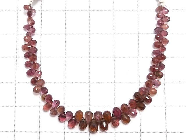 【動画】【1点もの】宝石質マルチカラースピネルAAA- ブリオレットカット 1連(約12cm) NO.8 サムネイル2