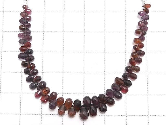 【動画】【1点もの】宝石質マルチカラースピネルAAA- ブリオレットカット 1連(約13cm) NO.9 サムネイル2