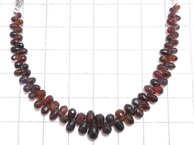 【動画】【1点もの】宝石質マルチカラースピネルAAA- ブリオレットカット 1連(約13cm) NO.10 サムネイル2