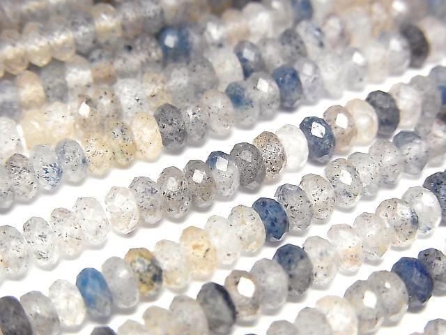 【動画】【素晴らしい輝き】ラズライトインクォーツ ボタンカット4×4×2mm 1連(約37cm)の画像