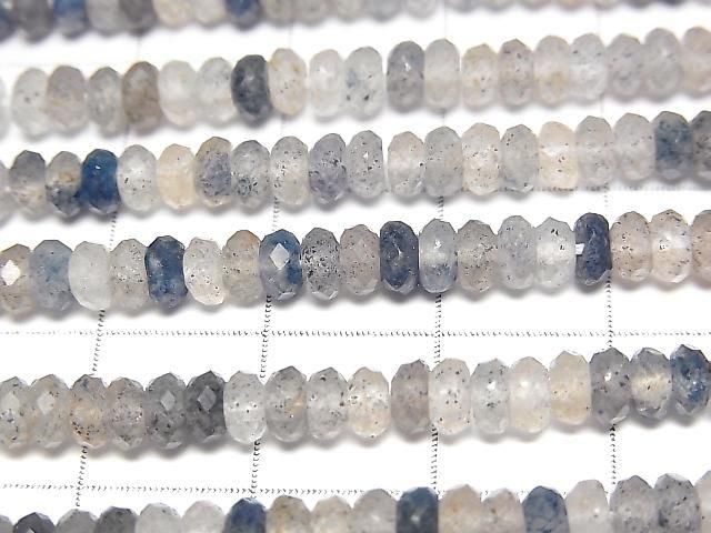 【動画】【素晴らしい輝き】ラズライトインクォーツ ボタンカット4×4×2mm 1連(約37cm) サムネイル2