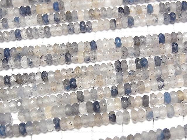 【動画】【素晴らしい輝き】ラズライトインクォーツ ボタンカット4×4×2mm 1連(約37cm) サムネイル3