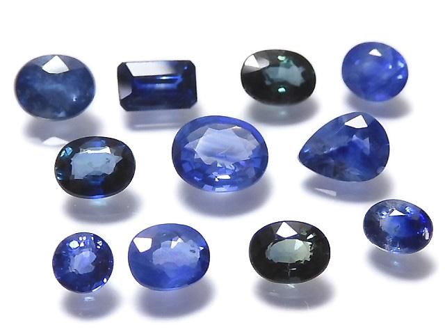【動画】【1点もの】宝石質サファイアAAA ルース ファセットカット 11粒セット NO.125の画像