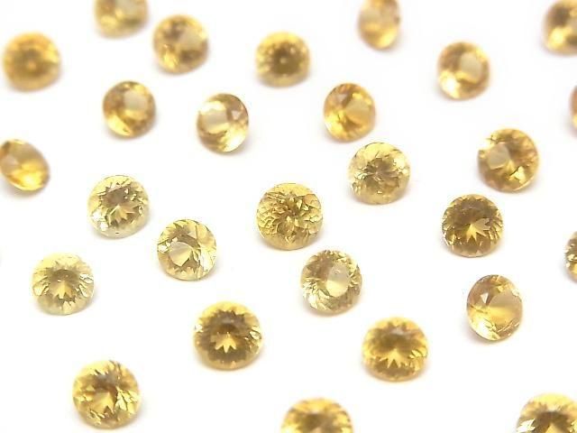 【動画】宝石質コンドロダイト ルース ラウンドファセットカット4×4mm 1粒の画像