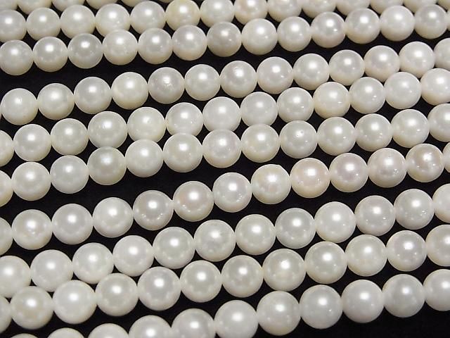 【動画】国産アコヤ真珠AA++ セミラウンド5~5.5mm ホワイト 半連/1連(約38cm) サムネイル3