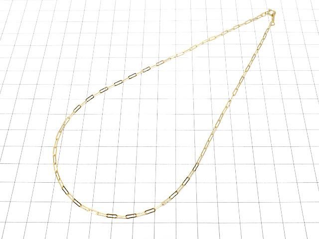 14KGF 長小豆(あずき) ペーパークリップチェーン 2.0mm 【40cm】【45cm】 ネックレス 1本 サムネイル4