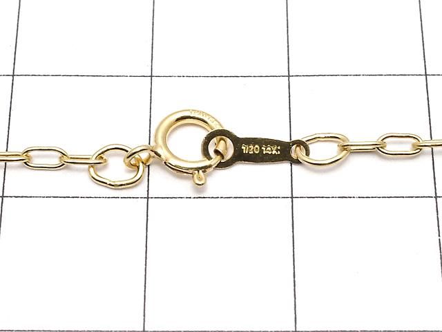 14KGF 長小豆(あずき) ペーパークリップチェーン 1.75mm 【40cm】【45cm】【50cm】 ネックレス 1本 サムネイル2