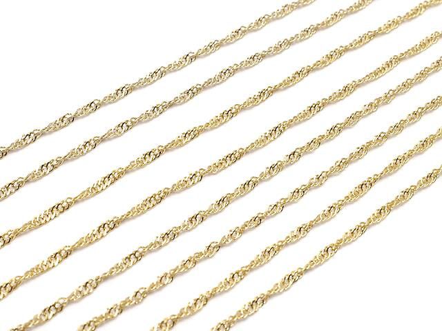 14KGF シンガポールチェーン 1.8mm 【40cm】 ネックレス 1本の画像