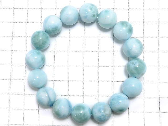 【動画】【1点もの】ラリマーAA++ ラウンド13mm 1連(ブレス) NO.24 サムネイル2