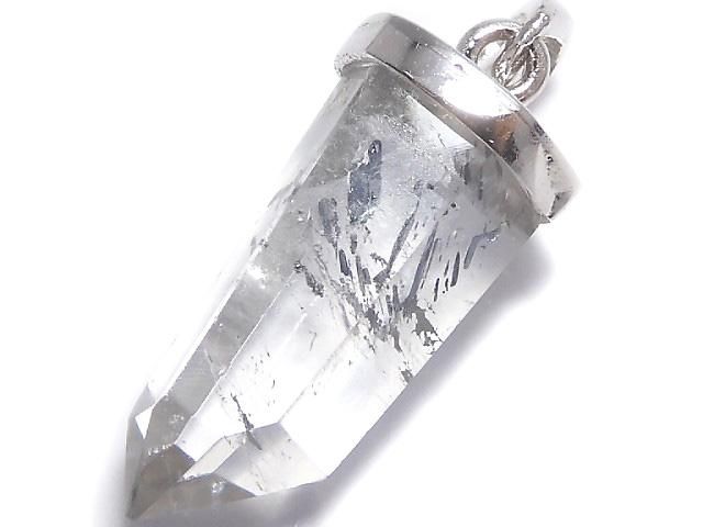 【動画】【1点もの】スティブナイトインクォーツ ペンダントトップ SILVER925製 NO.23の画像