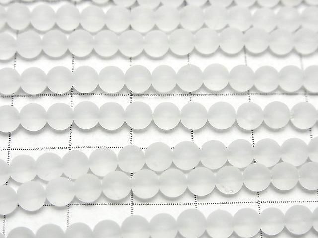 フロストクォーツAAA- ラウンド4〜4.5mm 1連(約36cm) サムネイル2