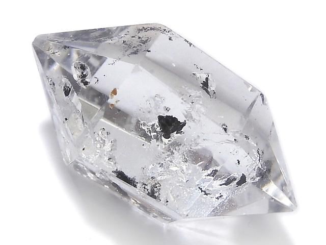【動画】【1点もの】水入りダブルポイントクリスタル ルース 1個 NO.15の画像