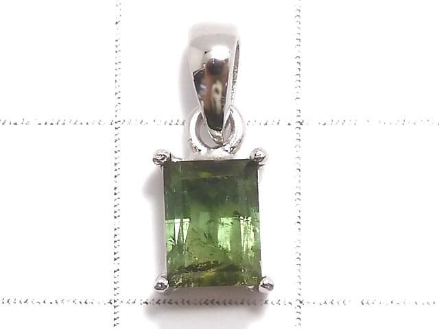 【動画】【1点もの】グリーントルマリンAAA- ファセットカット ペンダントトップ SILVER925製 NO.1 サムネイル2