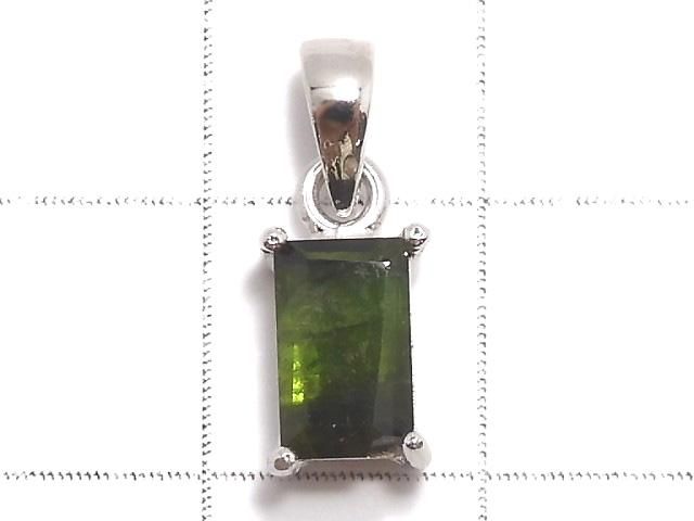 【動画】【1点もの】グリーントルマリンAAA- ファセットカット ペンダントトップ SILVER925製 NO.2 サムネイル2