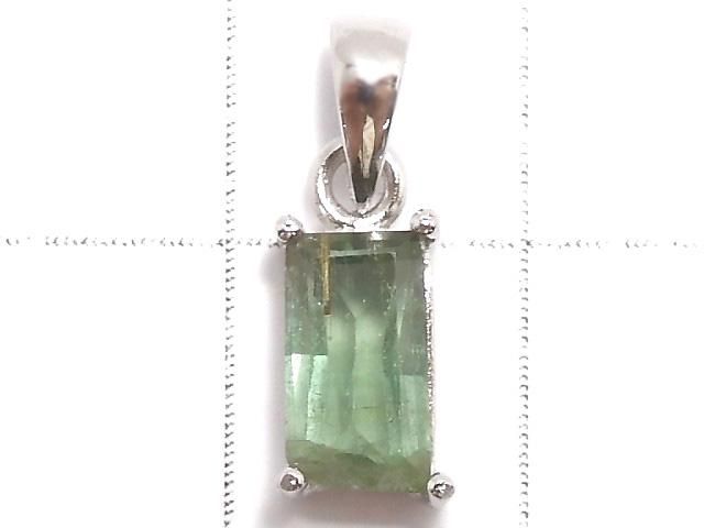 【動画】【1点もの】グリーントルマリンAAA- ファセットカット ペンダントトップ SILVER925製 NO.5 サムネイル2