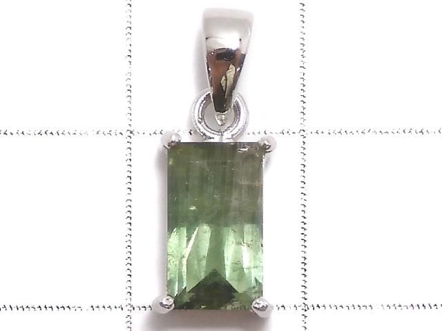 【動画】【1点もの】グリーントルマリンAAA- ファセットカット ペンダントトップ SILVER925製 NO.8 サムネイル2
