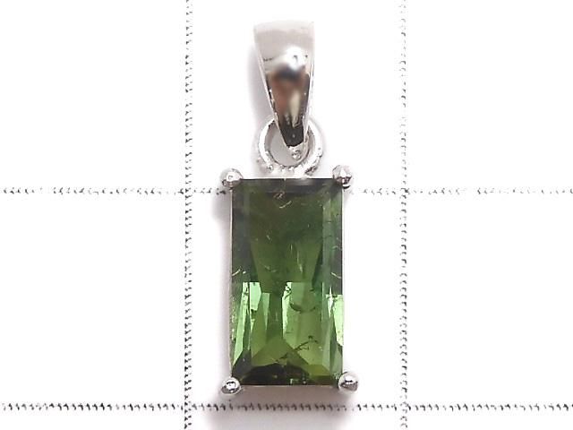 【動画】【1点もの】グリーントルマリンAAA- ファセットカット ペンダントトップ SILVER925製 NO.9 サムネイル2