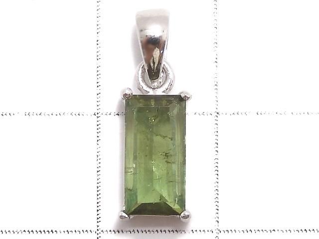 【動画】【1点もの】グリーントルマリンAAA- ファセットカット ペンダントトップ SILVER925製 NO.11 サムネイル2