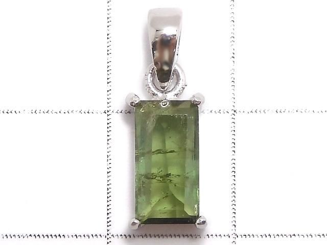 【動画】【1点もの】グリーントルマリンAAA- ファセットカット ペンダントトップ SILVER925製 NO.13 サムネイル2