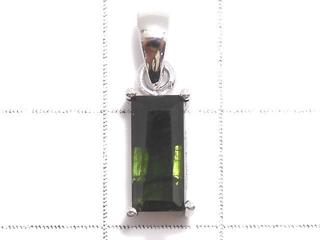 【動画】【1点もの】グリーントルマリンAAA- ファセットカット ペンダントトップ SILVER925製 NO.14 サムネイル2