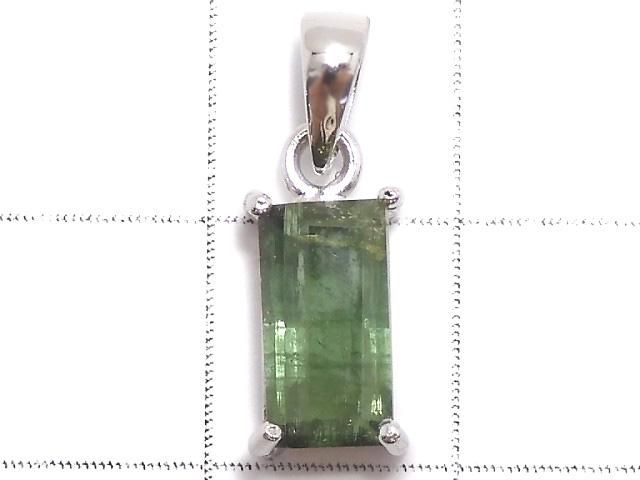 【動画】【1点もの】グリーントルマリンAAA- ファセットカット ペンダントトップ SILVER925製 NO.15 サムネイル2