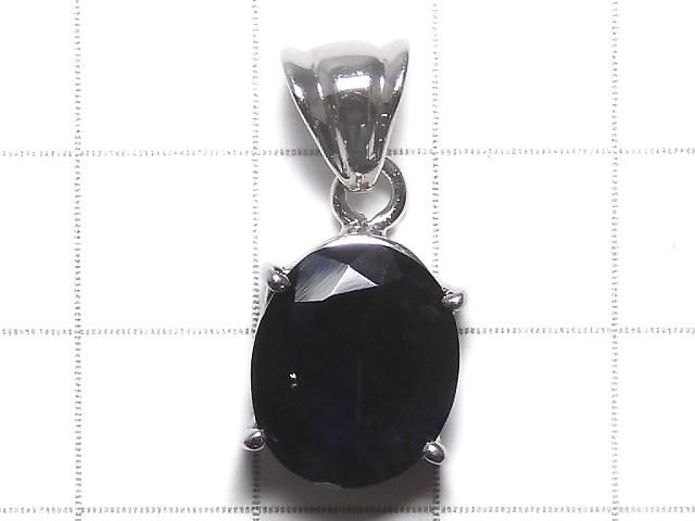 【動画】【1点もの】宝石質アイオライトAAA- ファセットカットペンダントトップ SILVER925製 NO.1 サムネイル2