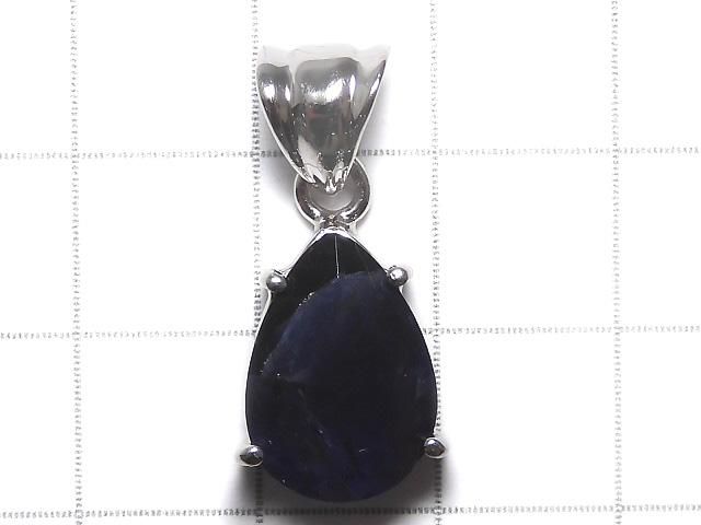 【動画】【1点もの】宝石質アイオライトAAA- ファセットカットペンダントトップ SILVER925製 NO.2 サムネイル2
