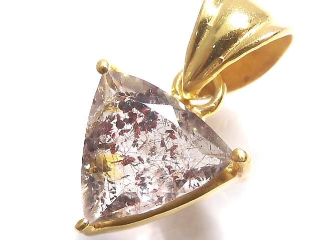 【動画】【1点もの】エレスチャルクォーツAAA- ペンダントトップ 18KGP製 NO.166の画像