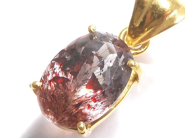 【動画】【1点もの】エレスチャルクォーツAAA- ペンダントトップ 18KGP製 NO.167の画像